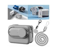 (Grey) For Insta360 GO 3 Protective Case, Soft Silicone Skin Case Anti-Scratch Protective Cover for Insta360 GO 3 with Wristband & Strap