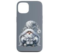 Grey GNOME Graphic In Monochrome Outfit Women Cute Christmas Carcasa para iPhone 13