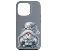 Grey GNOME Graphic In Monochrome Outfit Women Cute Christmas Carcasa para iPhone 13 Pro