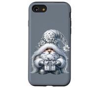 Grey GNOME Graphic In Monochrome Outfit Women Cute Christmas Carcasa para iPhone SE (2020) / 7/8