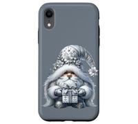 Grey GNOME Graphic In Monochrome Outfit Women Cute Christmas Carcasa para iPhone XR