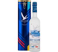 GREY GOOSE Vodka Prémium Francés con Estuche Metálico de Regalo Edición Limitada, Elaborado Exclusivamente con el Mejor Trigo Francés y Agua de Manantial Natural, 40 % ABV, 700 ml / 70 cl