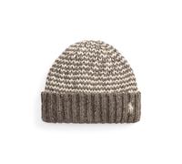 Grey Gorro de mezcla de lana con rayas TALLA ÚNICA
