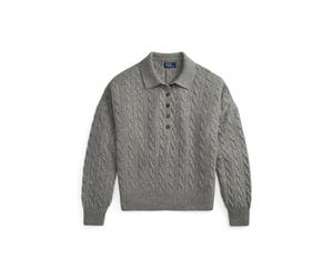 Grey Jersey tipo polo de lana y cachemira XS