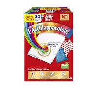 Grey L'Acchiappacolore - Hojas atrapa color en la lavadora, evita accidentes de lavado, hojas atrapacolor y antisuciedad, paquete de 80 hojas, 40 x 2