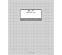 Grey Minimalist Graph Notebook - 7,5x9,25in - 100 pages: Graph Paper Notebook with 1/4 Inch Grid for Math, Drawing & Notes | Clean Grey and White Design with Grey Grid Lines | 19,05x23,49cm