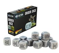 Grey Pack Of 12 Bolt Action Orders Dice