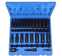 Grey Pneumatic GRE1243RD - Juego de 43 piezas estándar y métricas de 3/8 pulgadas