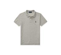 Grey Polo de piqué de algodón Slim Fit S