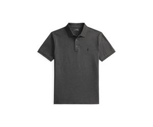 Grey Polo de piqué elástico Custom Slim Fit S