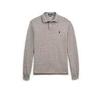 Grey Polo de piqué Slim Fit de manga larga S