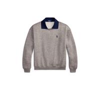 Grey Sudadera de felpa con cuello redondo XXS
