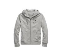 Grey Sudadera de punto doble y cremallera L