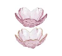 Grey Violet Glass Seasoning Saucer Set Elegant Dipping Dish for Sauces, Condiments, and Food Service at Home or Special Events