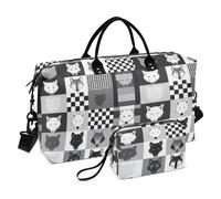 Grey Wolves - Bolsa decorativa de transporte para fin de semana, bolsa de gimnasio con correa ajustable para senderismo, impermeable, para hombre