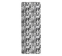 Grey Wolves - Bonita esterilla de yoga antideslizante para pilates impresa, antideslizante, toalla de yoga caliente con bolsa para llevar tapete para ejercicio de 71 x 26 pulgadas