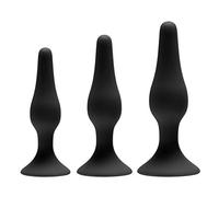 GreyGasms Silicone Apprentice Juego de entrenamiento Anal de 3 Piezas - 208 gr