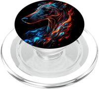 Greyhound Dog Greyhound Dog Breed Retro Dogs Greyhound PopSockets PopGrip para MagSafe