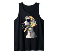 Greyhound Italian Greyhound Dog Granny - Hilo Cuadrado de Ganchillo Camiseta sin Mangas