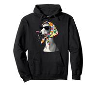 Greyhound Italian Greyhound Dog Granny - Hilo Cuadrado de Ganchillo Sudadera con Capucha