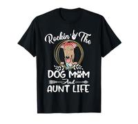 Greyhound Rocking The Dog Mom and Aunt Life Mothers Day Camiseta
