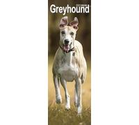 Greyhound Slim Calendar 2025 Dog Breed Slimline Calendar - 12 Month