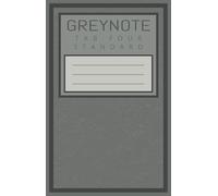 GREYNOTE TAB-FOUR STANDARD Journal: Notebook Page Style: 4 LINE GUITAR/BASS TAB - Size: STANDARD (4.5:x7")