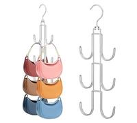 Greyoe Corbatero, Organizador Cinturones, Percha Cinturones, Colgando Bolsa Rack Multifuncional Cinturón Corbata Giratorio Sling Gancho Organizador para Corbatas, Bufandas, Chales