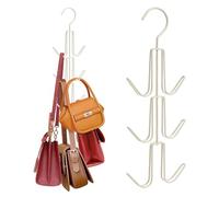 Greyoe Corbatero, Organizador Cinturones, Percha Cinturones, Colgando Bolsa Rack Multifuncional Cinturón Corbata Giratorio Sling Gancho Organizador para Corbatas, Bufandas, Chales ((Albaricoque))