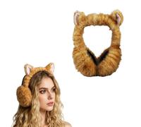 Greyoe Orejeras Mujer 1 pieza, Orejeras Frio Mujer, Protector de Oídos Invierno para Esquí, Ciclismo, Péndulo | Diseño Lindo - Estampado de Leopardo, Cómodo a Prueba de Viento