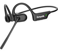 GREYOLK Auriculares con micrófono, Open-Ear Auriculares Bluetooth 5.4 con función de Silencio conexión multipunto cancelación de Ruido, Ideal para Conducir en la Oficina en casa