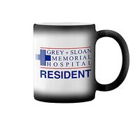 Grey's Anatomy Resident Greys and Sloan Memorial Hospital Taza de café negro mágico Mug