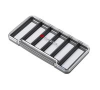 Greys Caja de Pesca Slim | Caja Flotante Impermeable | Almacenaje con Tapa Transparente | Diseño Slim para Chaqueta o Chaleco | Sello de Silicona | Cierre Magnético | 6 Compartimentos