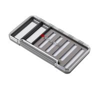 Greys Caja de Pesca Slim | Caja Flotante Impermeable para Moscas Secas/Húmedas | Almacenaje con Tapa Transparente | Diseño Slim para Chaqueta o Chaleco | Sello de Silicona | Cierre Magnético