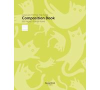 Greyscale Penmanship Ruled Composition Book: 160 Pages | X-Wide Ruled - Saint Remy Green Cover