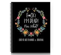 GRFFZX Joder, Estoy Muerto, planificador de Fin de Vida, Ahora Estoy Muerto, planificador de Libros, arreglos Finales guiados Cuando me Haya ido, Cuaderno Organizador, para posesiones