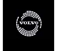 GRFIT 2 PIEZAS Proyector de iluminación con logotipo LED para puerta, luces de bienvenida, para Volvo XC60 XC40 XC90 S60 S90 V60 V40, decoración de luz de proyector láser para puerta,C