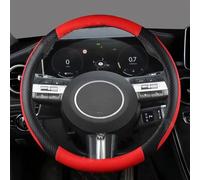 GRFIT Accesorios Coche Protector Interior De Cuero PU para Volante De Coche Accesorios para Hyundai para Tucson 2022-2024 para Elantra 2020 (Color : Rojo)