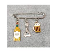 GRFIT Broche para Mujer Broche Beer Mug Series Pin Gift Ladies Men Party Time Broche de Moda (Color : 01)