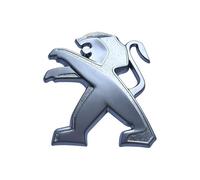 GRFIT Coche Parachoques Trasero Emblema del Tronco Etiqueta Engomada para Peugeot 207 307 107 407 507 508 408 308 206 406 1008 5008 3008 3D Insignia de Metal Etiqueta Engomada,Silver
