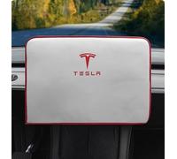 GRFIT Cubierta Protectora de Pantalla de Coche, para Tesla Model 3/Y Protector de Pantalla de visualización Sun Shade Protect Case Accesorios,White