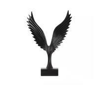 GRFIT Libreria Desktop Decor Adornos Abstractos Modernos Simples artesanías de Resina Sala de Estar Enfriador de Vino estantería Decoraciones Suaves Titolare Desktop Offic Decor (Color : Negro)