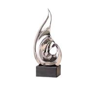 GRFIT Libreria Desktop Decor Adornos de cerámica Decoraciones for el hogar de Lujo Modernas Muebles artesanales de Oficina Titolare Desktop Offic Decor (Color : Silver)