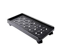 GRFIT Soporte de CPU Carrito de Soporte de CPU de Rack de PC móvil con Ruedas, Bandeja de Base de Host de PC de Escritorio, Estante de chasis de polea móvil (Negro)