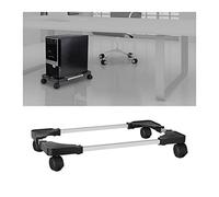 GRFIT Soporte de CPU Soporte de Torre for PC móvil Carro de Soporte de CPU Ajustable con 4 Ruedas universales, Soporte rodante de CPU Soporte de PC for Cajas de PC de Escritorio