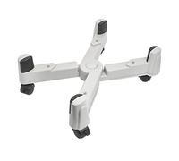 GRFIT Soporte de CPU Soporte de Torre for PC, Soporte de CPU Ajustable con 5 Ruedas giratorias, Soporte de CPU móvil Tipo X for Debajo del Escritorio, Ancho Ajustable de hasta 9,8 Pulgadas