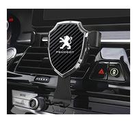 GRFIT Soporte para Teléfono Celular para Automóvil, Compatible con Peugeot 308 307 206 208 207 3008 508 407 2008 5008 406, Rojo, Plástico, Montaje con Ventilación, 1 Unidad