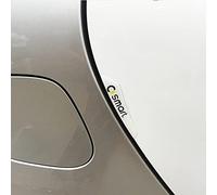 GRFIT Vehículo de protección de Puerta de Coche para Smart 453 451 fortwo forfour, Pegatina epoxi anticolisión de Borde, Accesorios de Tope de Borde de Puerta de Coche,White-Big