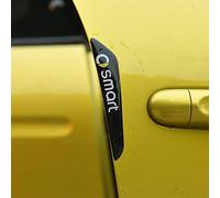 GRFIT Vehículo de protección de Puerta de Coche para Smart 453 451 fortwo forfour, Pegatina epoxi anticolisión de Borde, Accesorios de Tope de Borde de Puerta de Coche,Black-Small