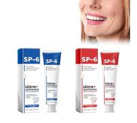 Grgowe 2Pc Sp-6 Pasta De Dientes,Pasta De Dientes Blanqueadora Sp-6,Pasta De Dientes Iluminadora,Sp-6 Ultra Whitening,Pasta De Dientes Blanqueadora Con Probióticos,Limpia La Boca y Elimina Los Olores